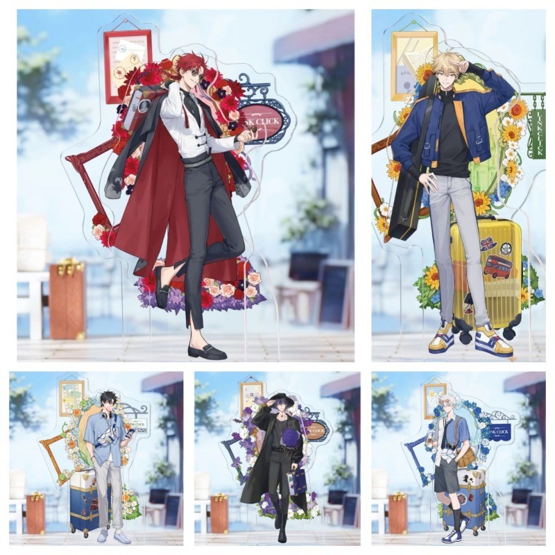 Link คลิกอะนิเมะรูป vein Liu Xiao Xiafei Charles Lucas ตัวเลขของเล่นผู้หญิง Action Stand ตุ๊กตาตุ๊กตาของเล่นของขวัญอะคริลิค