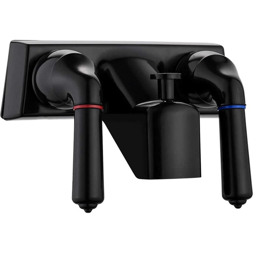 RV Shower Faucet, 4" RV Camper Tub & Shower Faucet Valve Diverter, Leak & Rust Resistant RV Camper M