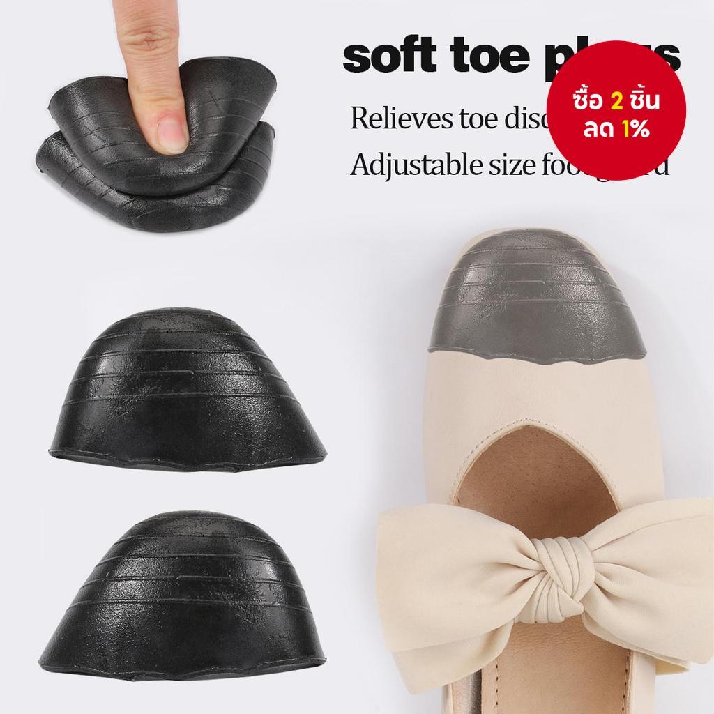 แผ่นยางรองนิ้วเท้า 2 คู่สำหรับรองเท้าที่ใหญ่เกินไป ใช้ซ้ำได้ เป็นเบาะรองสำหรับช่วยปรับให้พอดีและสบายในการสวมใส่