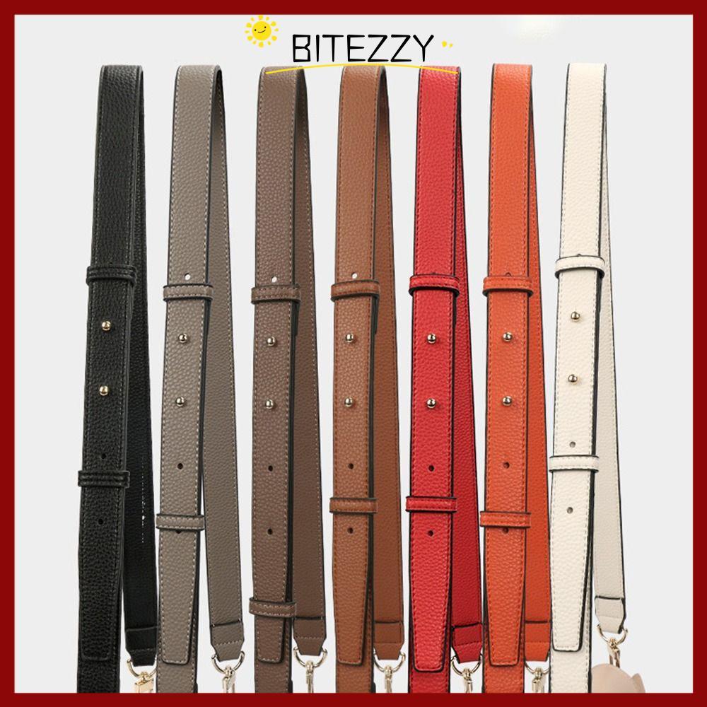 BITEZZY สายหนังกระเป๋าถือ, สายสะพายไหล่กว้างหนัง PU, กระเป๋าถือสายสํารองที่ทนทาน