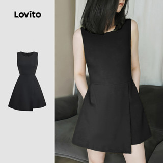 (New) Lovito ชุดเดรสหรูซิปแขนยาวสำหรับฤดูใบไม้ผลิ/ฤดูร้อน สี…