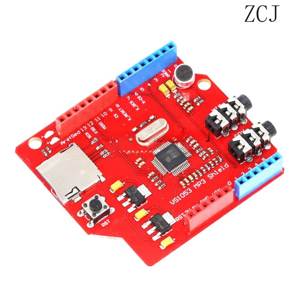 VS1053 โมดูล VS1053 บอร์ดพัฒนาโมดูล MP3 พร้อมบอร์ดถอดรหัส Power Amplifier ฟังก์ชั่นการบันทึกออนบอร์ด