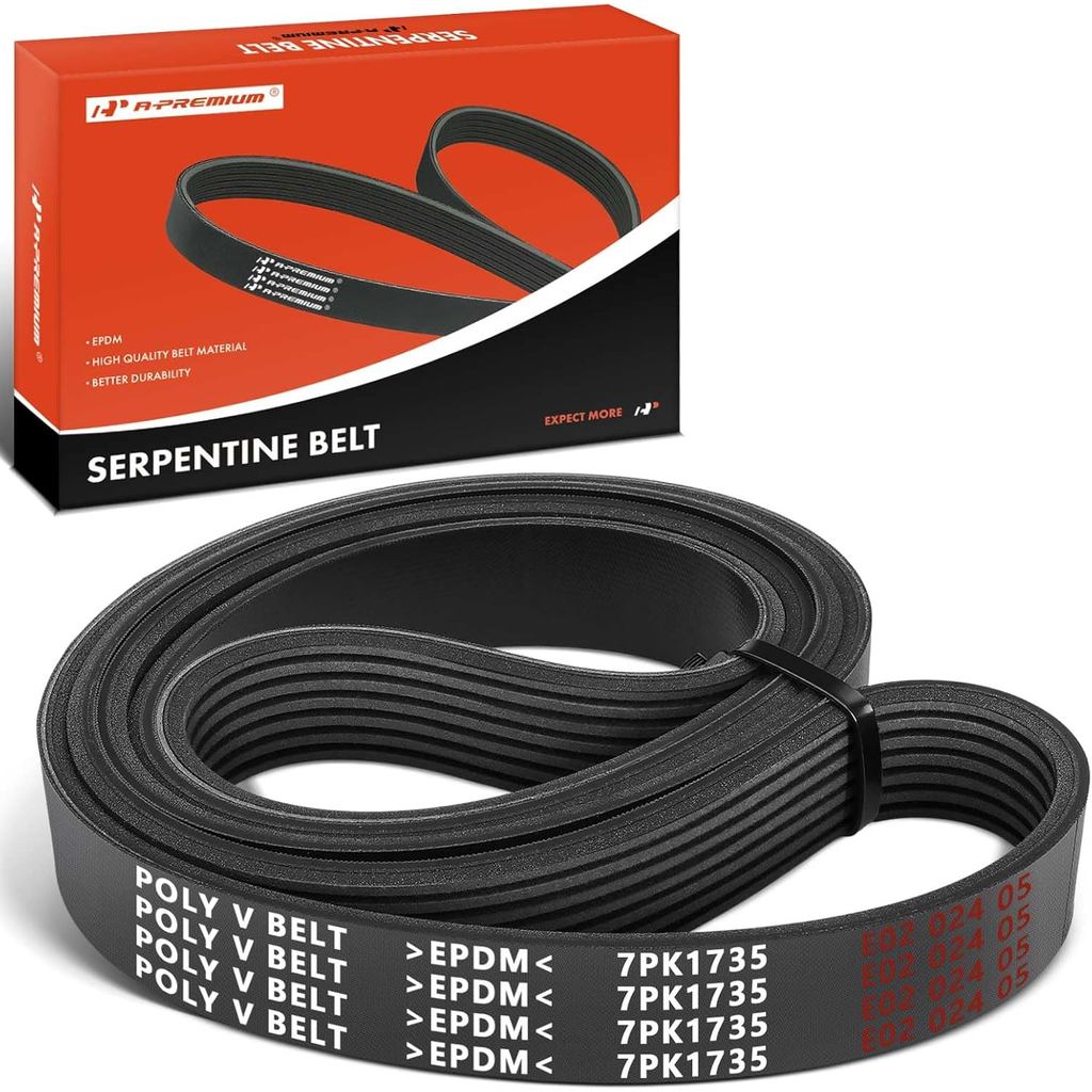 A-Premium 31110RLF003 สายพานขับเคลื่อนเครื่องยนต์เข้ากันได้กับ Honda CR-V CRV 2002-2006 2.4L & Dodge