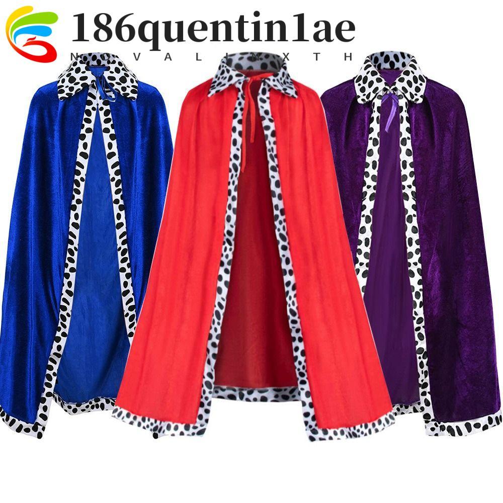 QUENTIN1AE ชุดHALOWEEN King Cape และ Prince Crown สำหรับคอสเพลย์และเทศกาลHALOWEEN