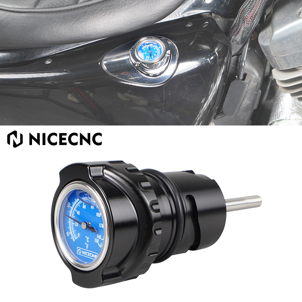 NI For Harley Forty-Eight XL1200X 2010-2022 Oil Dipstick w/ Thermometer Iron 883 XL883N Iron 1200 XL