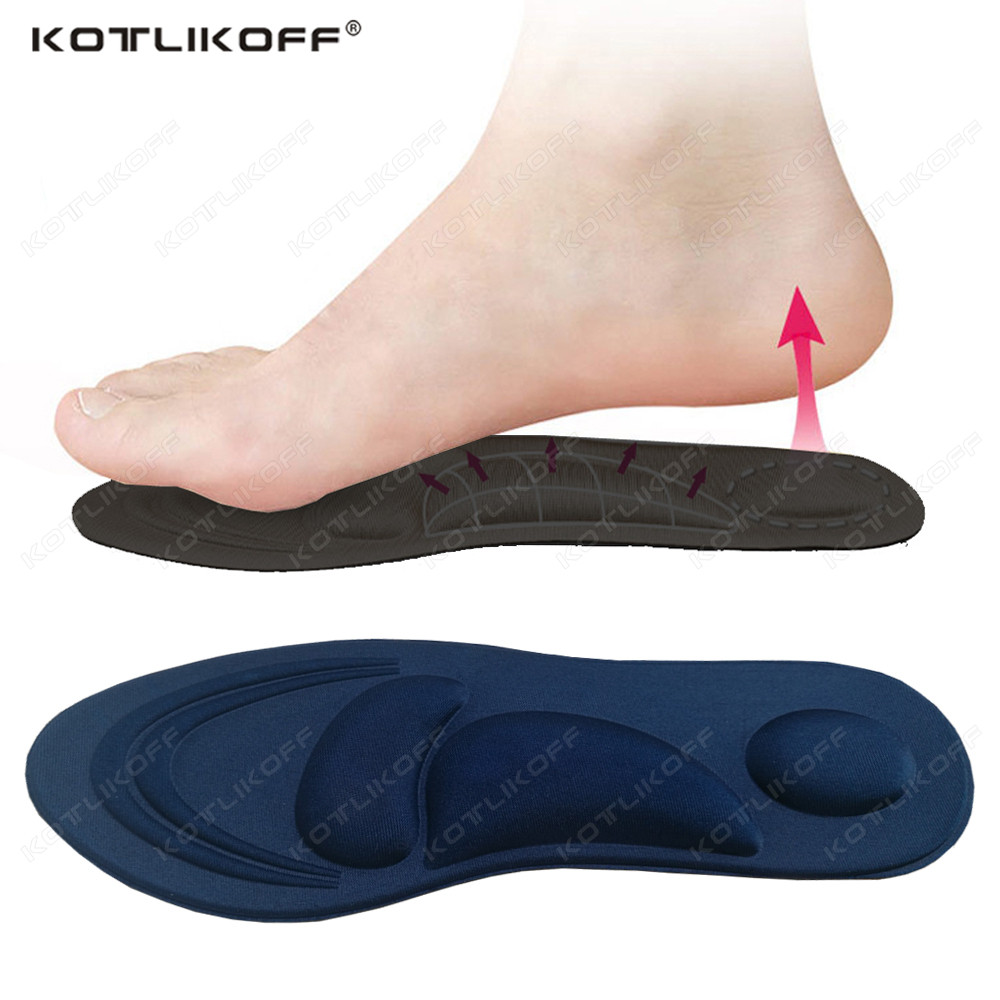 4D Memory Foam รองเท้า Insole Plantar Fasciitis Insole Insole สําหรับรองเท้าผ้าใบพื้นรองเท้ากีฬา Cus