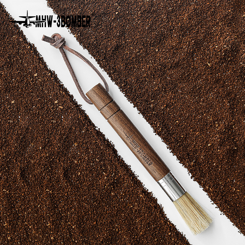 MHW-3BOMBER Bomber แปรงกาแฟเครื่องบดแปรงทําความสะอาดอลูมิเนียมแปรงทําความสะอาดหัวแปรง PET YE1Z