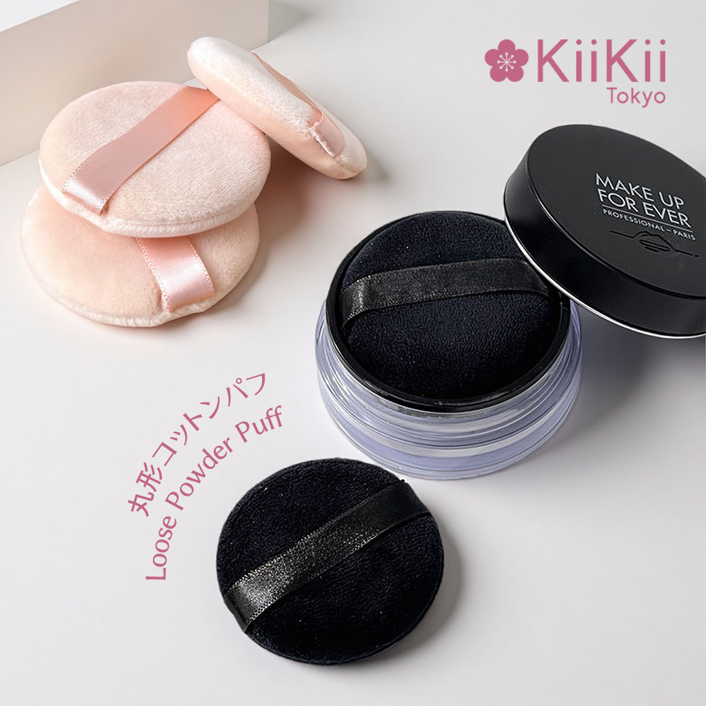 KiiKii Beauty พัฟแป้งฝุ่น พัพแป้งสำรอง พัฟแต่งหน้า วงกลม หนา พัฟนุ่ม 1 ซอง มี 2 ชิ้น