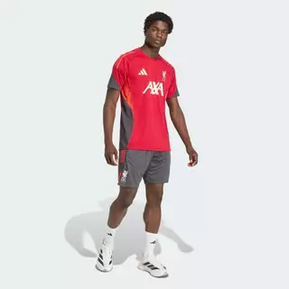 adidas ฟุตบอล กางเกงเทรนนิงขาสั้น Liverpool FC Tiro 25 Competition ผู้ชาย สีดำ KB1471