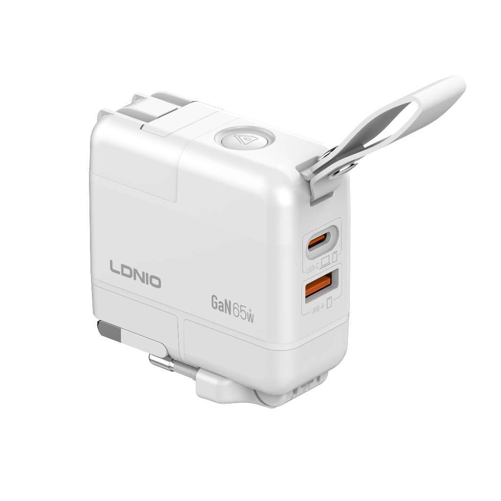 LDNIO Q2618 GaN 65W เครื่องชาร์จเดินทางแบบชาร์จเร็วอเนกประสงค์พร้อมอะแดปเตอร์พิน ราคา ถูกที่สุด ดีลบีเคเค แกลเลอรีภาพที่ 8