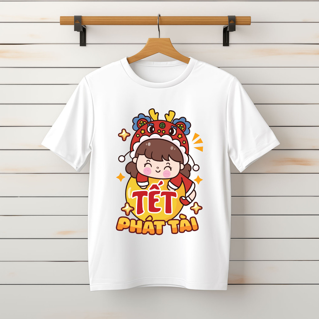เสื้อยืดผู้ชายและผู้หญิง เสื้อ Tet - Tet ภัฏ Tai - Down Form - TET26P3.11 [HanoiSport]