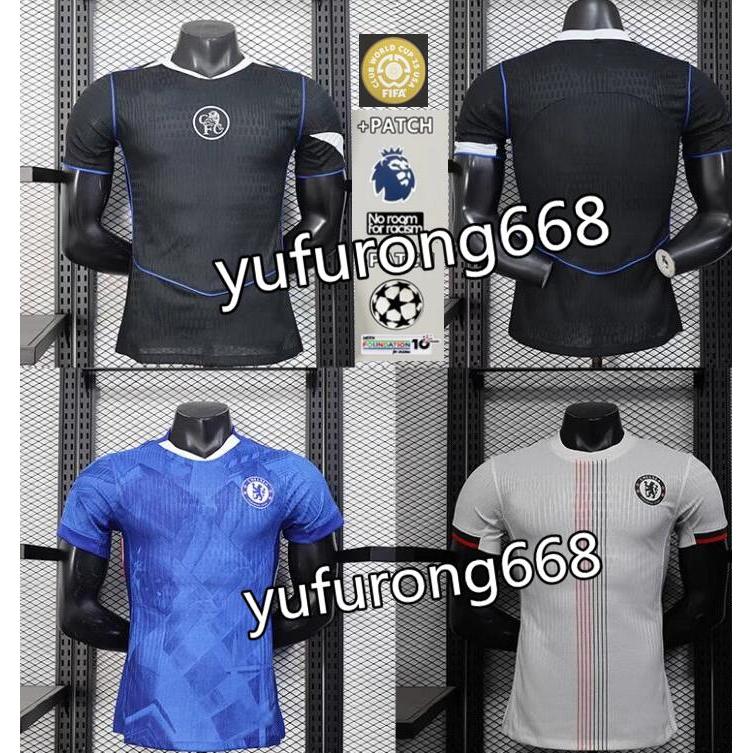 เสื้อกีฬาเชลซี ปี 2025/26 สำหรับท่านชาย พร้อมแพตช์ CWC แบบ_home_away และ_third