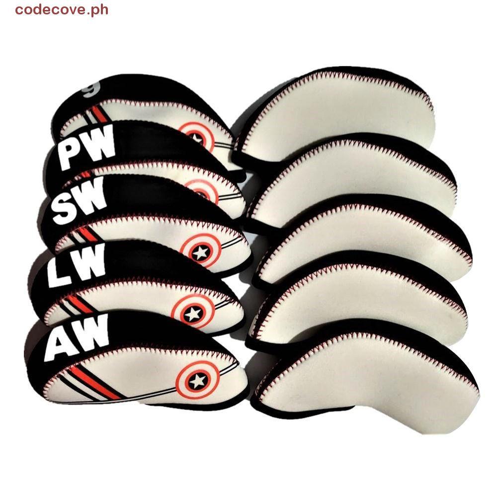 CODECOVE​ Golf Iron Headcover Golf Putter ทนทานกอล์ฟเหล็กชุดพัตเตอร์กอล์ฟอุปกรณ์เสริมการฝึกอบรมกอล์ฟ