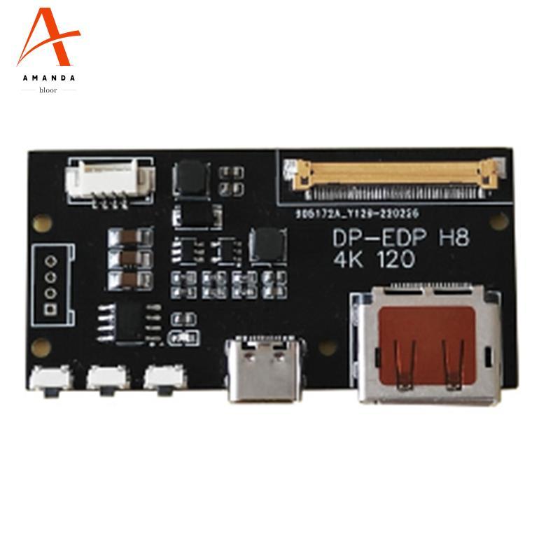 DP to EDP 4K 120HZ DIY4K Driver Board 4K 2K 1080 อะแดปเตอร์สําหรับจอแสดงผลแบบพกพา (A) ใช้งานง่าย
