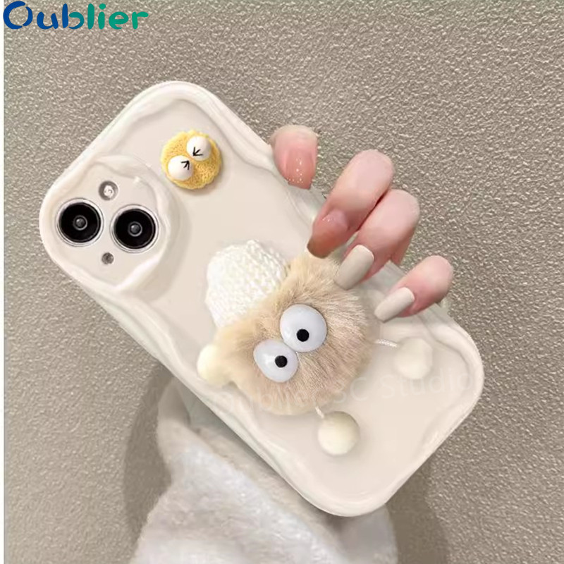 เคสปลอก VIVO X300 Pro 5G เคสโทรศัพท์ดีไซน์ใหม่น่ารักการ์ตูน 3D ตุ๊กตาถ่านหินครีมเคลือบเงาป้องกันเลนส์ซิลิโคนปกอ่อน 2025 - รูปที่ 6