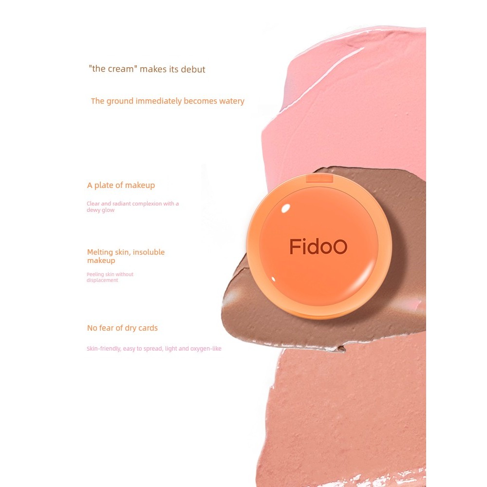 บรัชออน blush Fidoo fidoo fidoo Stamp Blush Mud Cream Powder Monochrome High Gloss Contouring 06 Mat