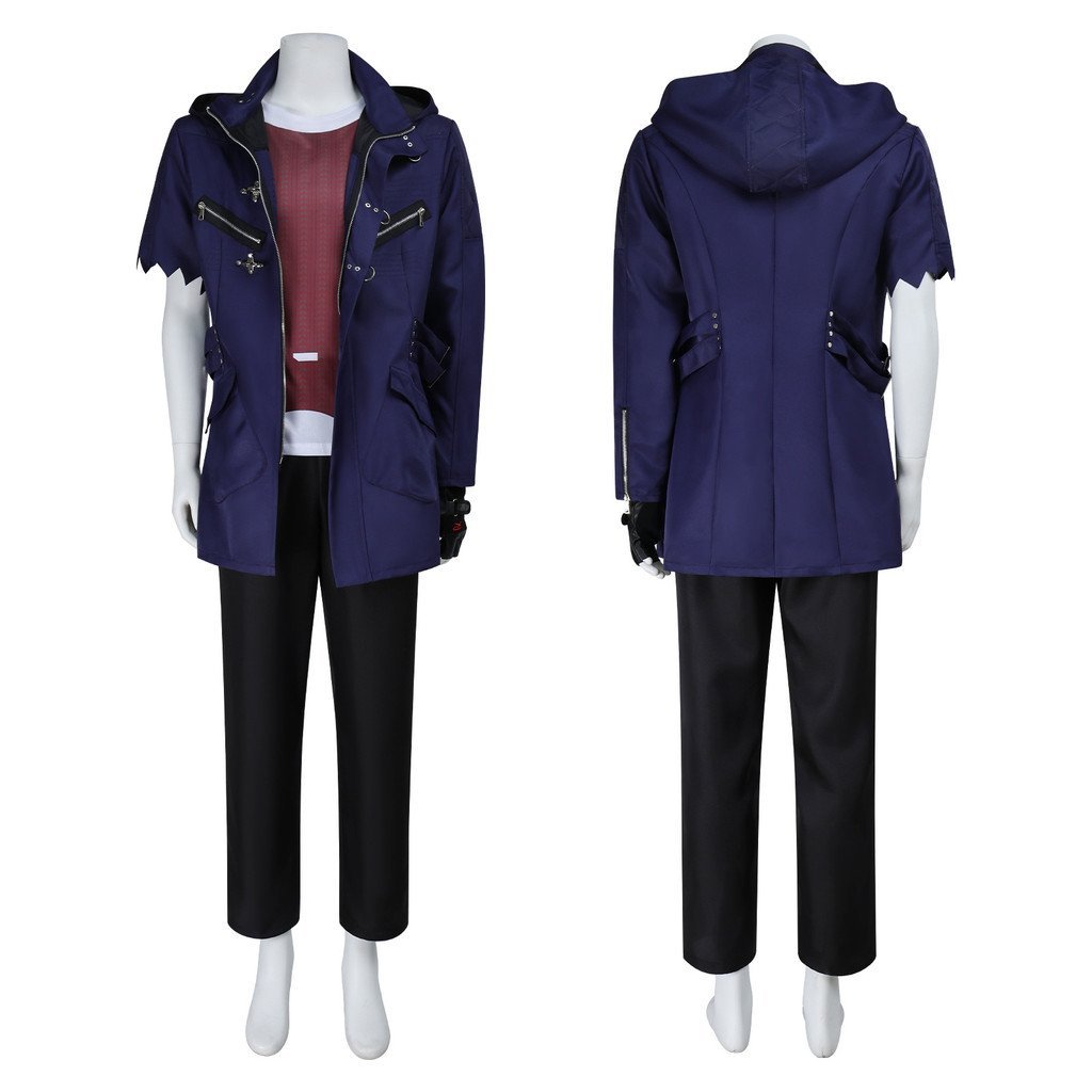 เสื้อแจ็คเก็ต Nero จากเกม Devil May Cry 5 สำหรับคอสเพลย์สไตล์อะนิเมะ