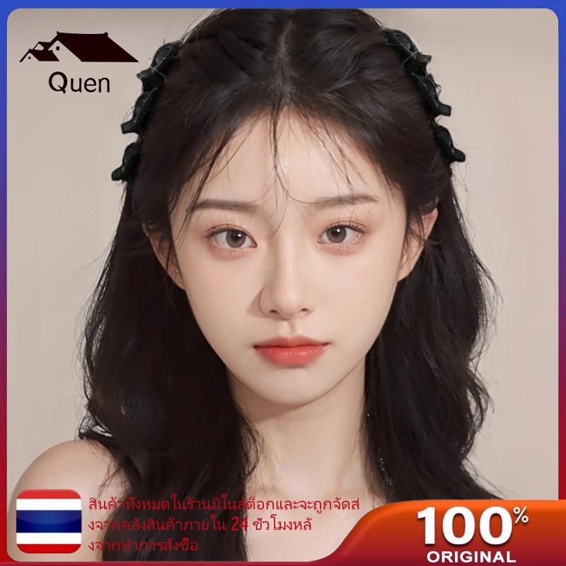 Queen กิ๊บติดผม สองชั้น flocking ดีไซน์ถัก สำหรับงานปาร์ตี้และ.daily.use