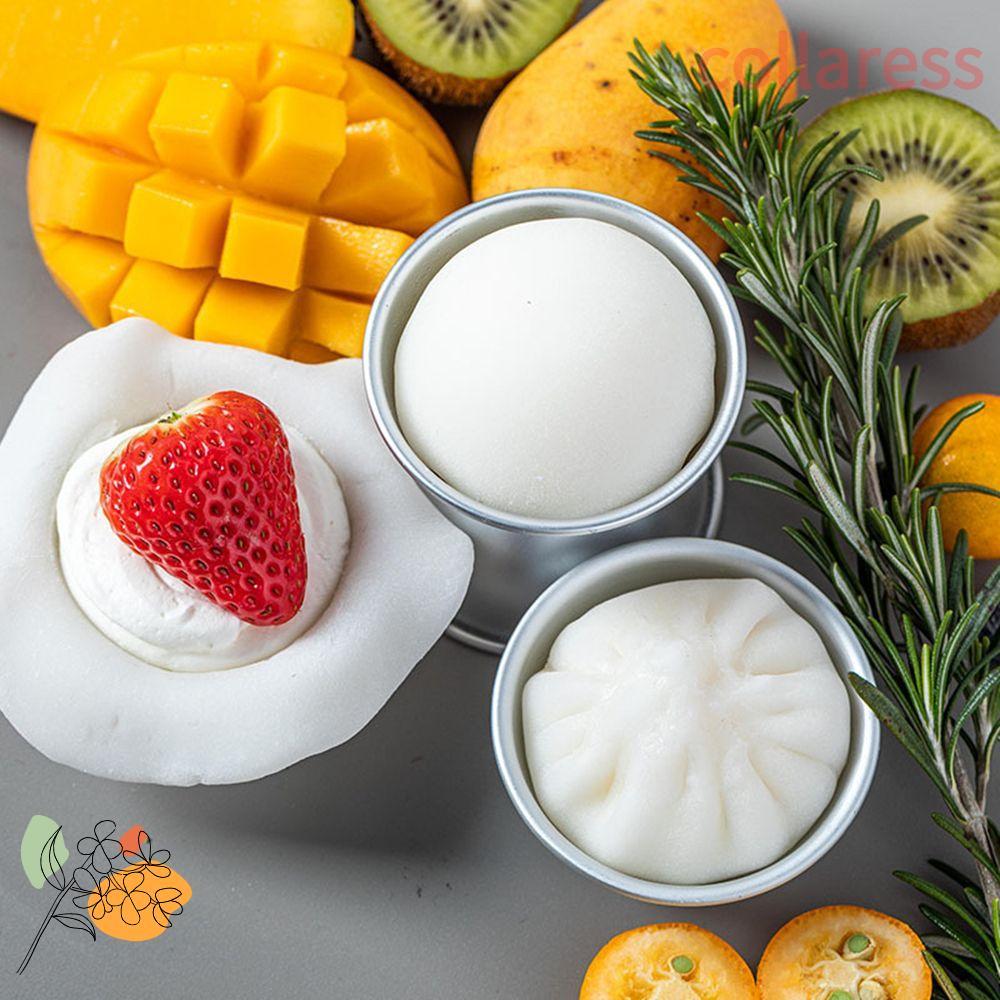 COLLARESS Aluminium Ball Sphere Bath Half Round Pan Tin Baking Bomb Mold Mochi Mold