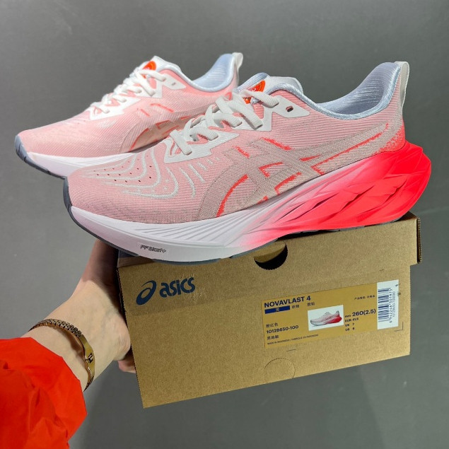 Asics Nova Blast 4 รองเท้าวิ่งผู้ชายและผู้หญิง Nova Blast 5 รองเท้ากีฬากันกระแทกน้ําหนักเบา 1012B650