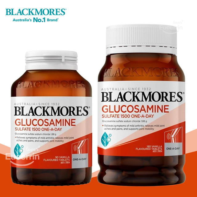 พร้อมส่ง! Blackmores Glucosamine 1500mg One-A-Day 90, 180 Tablets กระดูกอ่อน ข้อเข่าเสื่อม
