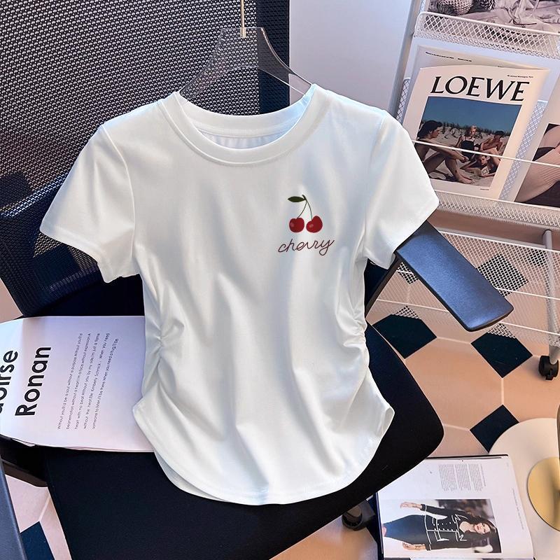 เสื้อยืด ที่มี 5 สีให้เลือกขนาดจาก M ถึง 4 XLเสื้อยืดคอกลมแบบหลวมสบายผู้หญิงบวกขนาดสวมใส่สบายระบายอากาศได้ดีเหมาะสำหรับก