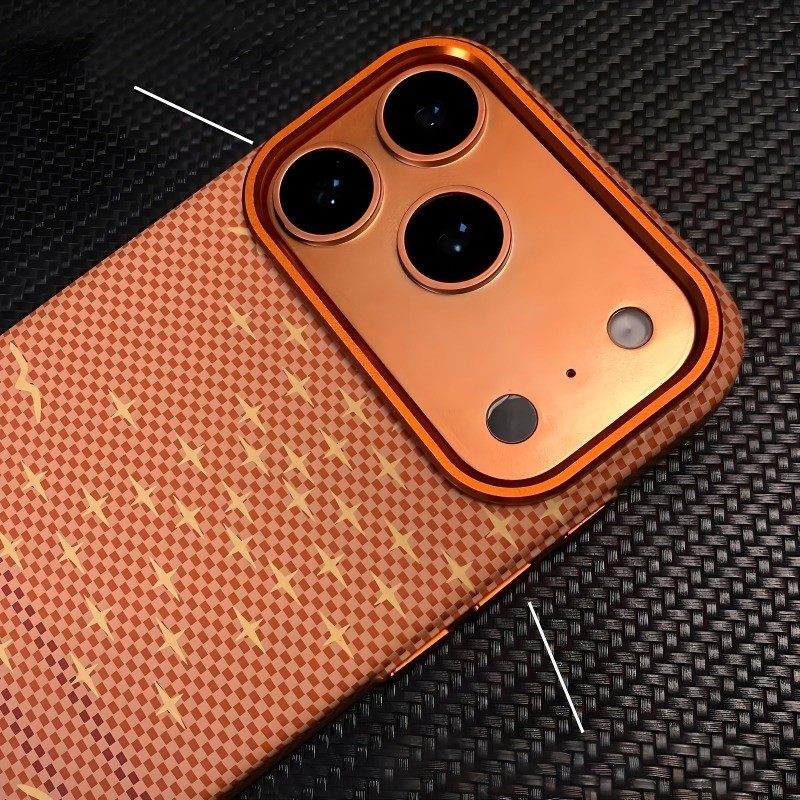 Matte PC hard case/สีส้ม เคส compatible for ไอโฟน 15 16 17 มือโปร สูงสุด กรณี ปลอกป้องกันลายนิ้วมือที่เหมาะกับผิว - รูปที่ 5