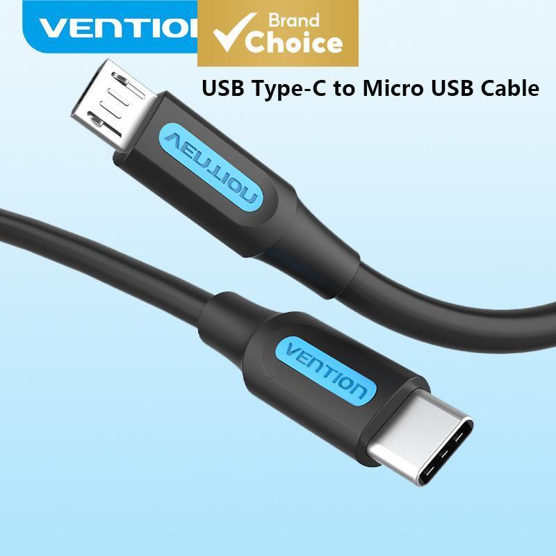 [Value Choice] Vention สาย USB C เป็น Micro B USB 2.0 สําหรับ Samaung Huawei Xiaomi Meizu MacBook สา