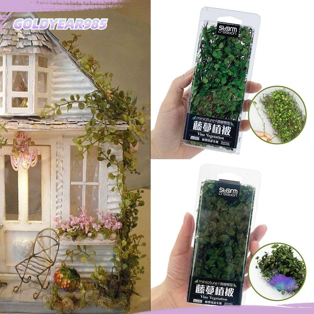 GOLDYEAR985 Miniature Plant Creepers อุปกรณ์เสริม Fairy Garden ทิวทัศน์รถไฟ Micro Landscape
