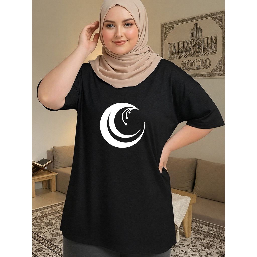 2W079 [AIYOU] XL-5XL T เสื้อผู้หญิง PLUS ขนาด Tshirt ผู้หญิงสบายๆ PLUS ขนาด Crop Top คู่ T เสื้อเสื้