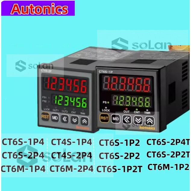 เคาน์เตอร์ Autonics CT4S-1P4 CT6S-1P4 CT4S-1P2T-1P4T-2P4-2P2-1P2 CT6S-1P2-2P4-2P2-2P ใหม่เอี่ยม