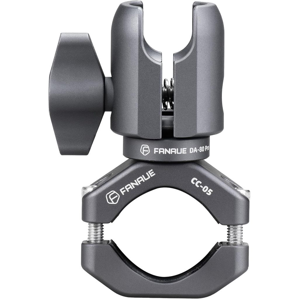 FANAUE แขนซ็อกเก็ตเดี่ยวพร้อมที่ยึดแฮนด์ฐาน U-Bolt เข้ากันได้กับ RAM Mounts 1 นิ้วหัวบอลและที่วางโทรศัพท์มอเตอร์ไซค์จักรยาน, ติดตั้งได้บน 0.87-1.26" Diamete