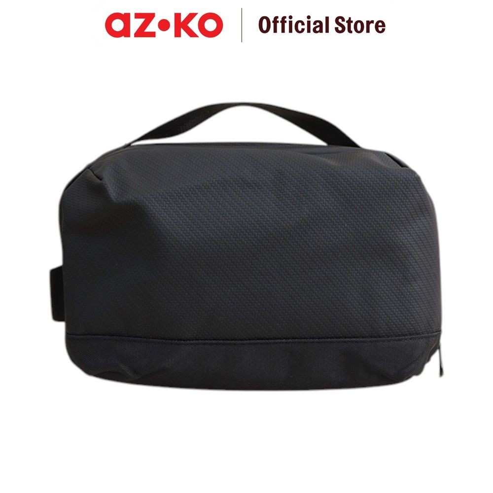 AZKO Passport Gadget Organizer กระเป๋า 14 ช่อง - สายชาร์จกระเป๋าสีดําโทรศัพท์แล็ปท็อปจัดเก็บ Gadget 