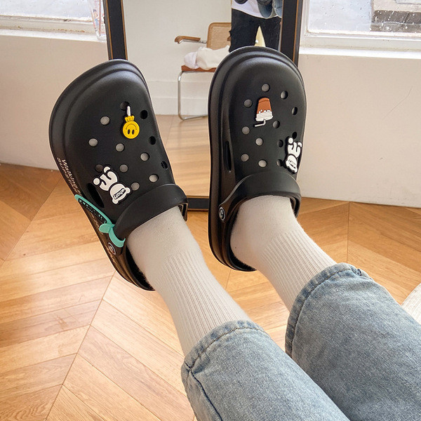 sketchers official รองเท้าพื้นหนาโฟม รองเท้าแตะรัดส้นแบบใหม่สำหรับผู้หญิง