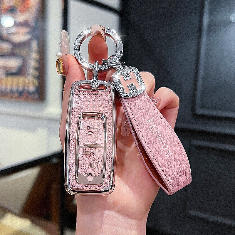 สําหรับHonda PCX 160 Scoopy 2023-2025 Giorno 2023-2025 Click 160 Sh125 BlingชุบTPUรถจักรยานยนต์Key Caseฝาครอบพวงกุญแจปลอกอุปกรณ์เสริม