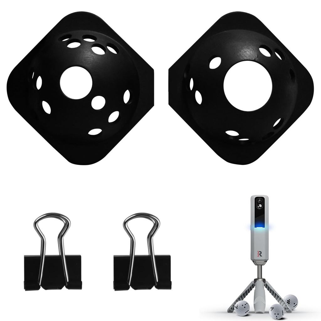 เทมเพลตการมาร์กลูกกอล์ฟ Ctuoptuo Rapsodo Precision TechnologyRPT สำหรับ MLM2PRO Launch Monitor สีดำ 