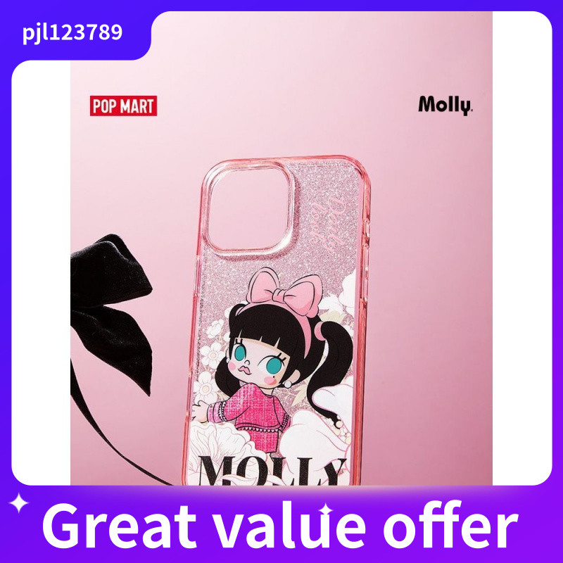 POPMART POPMART MOLLY Daily Look Series เคสโทรศัพท์ iPhone 15/16 ProMax