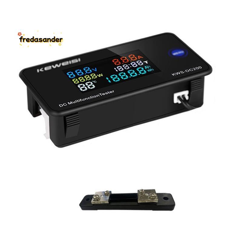 KEWEISI DC 0-200V โวลต์มิเตอร์แอมป์มิเตอร์ KWS Power Meter LED Digital DC Wattmeter มิเตอร์ไฟฟ้า
