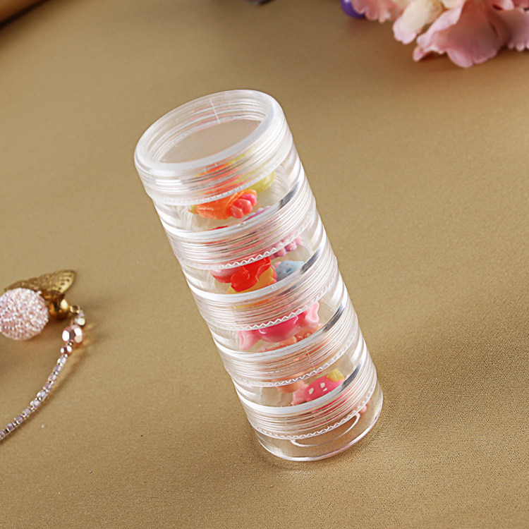 โปร่งใสโปร่งใส PS พลาสติก Conjoined กล่องชั้น Conjoined เครื่องประดับอุปกรณ์เสริมกล่องเก็บ _ Lizheng