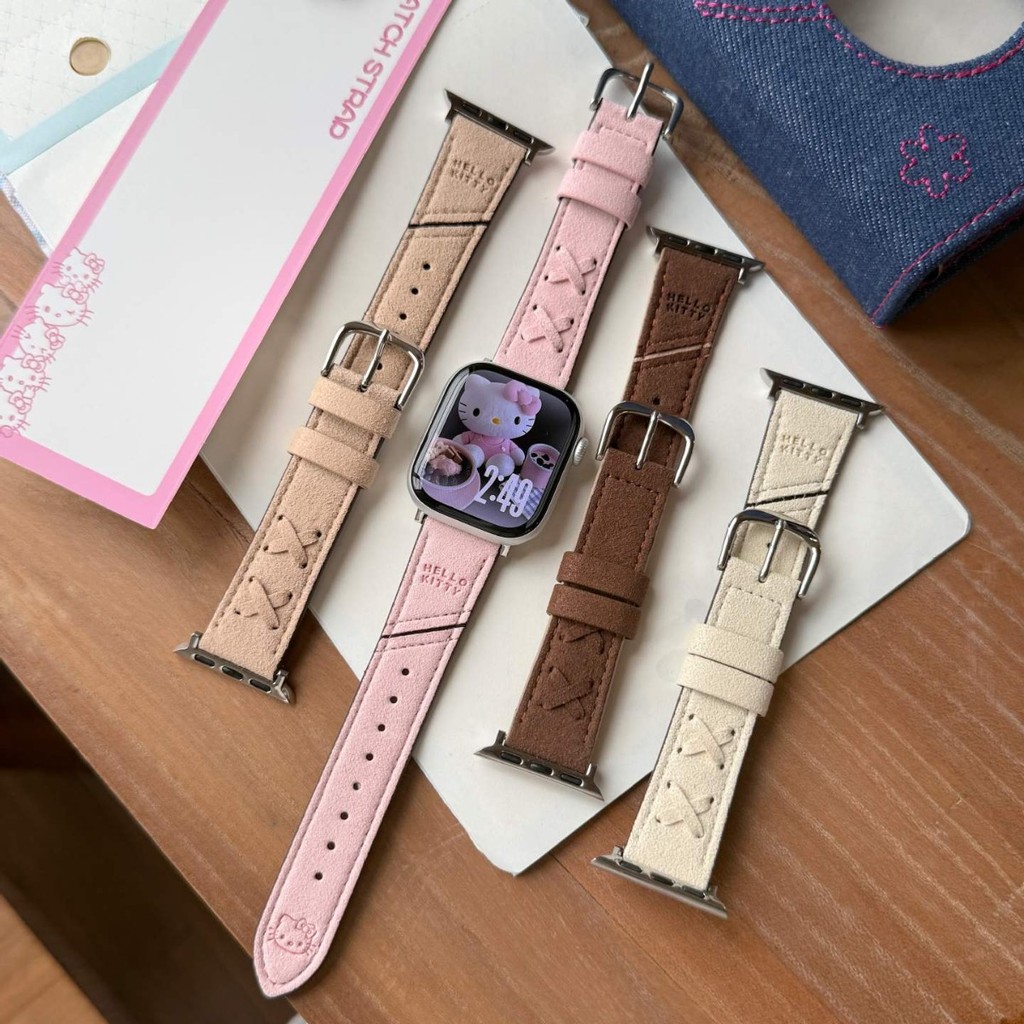 Katy สายหนังหนังนิ่มเหมาะสําหรับ Apple Watch iwatch11 Generation 98765UltraSE