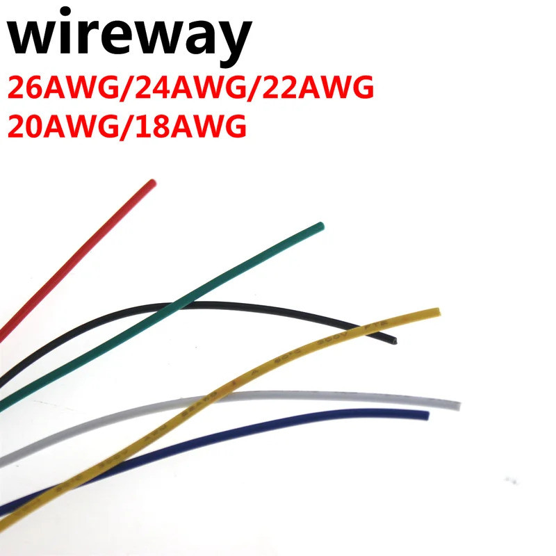 10M อิเล็กทรอนิกส์ลวดดีบุกทองแดงสาย PVC ฉนวน 18AWG 20AWG 22AWG 24AWG 26AWG สีขาว/สีดํา UL1007