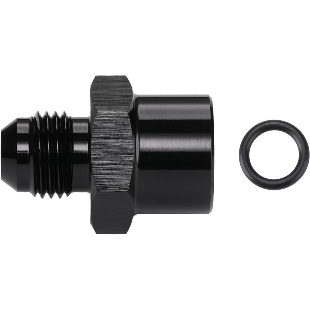 TBI/Vortec 87-98 Truck 6AN Male Flare to Female M16-1.5 O-ring Power Steering Supply Feed Fuel Line 