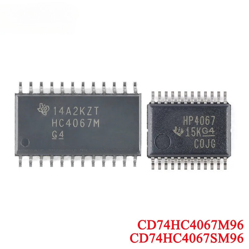 1-2 ชิ้น CD74HC4067SM96 CD74HC4067 HP4067 SSOP-24 CD74HC4067M96 74HC4067D HC4067M SOIC-24 Single-cha