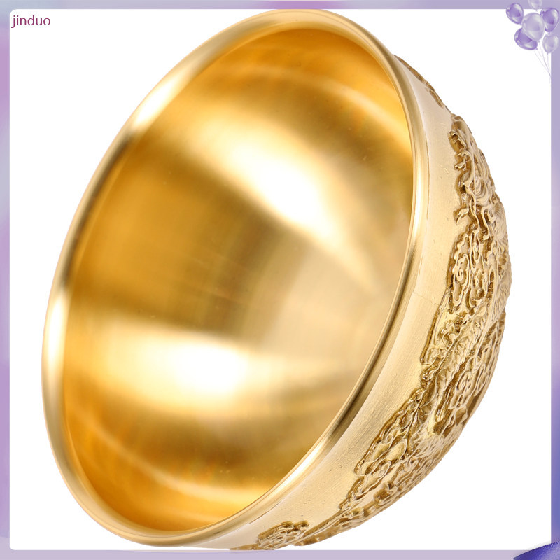 💍 Wealth Symbol ชามทองคำขนาด 8.3x8.3x1.7 นิ้ว สำหรับของขวัญและตกแต่งบ้าน 1 ชิ้น