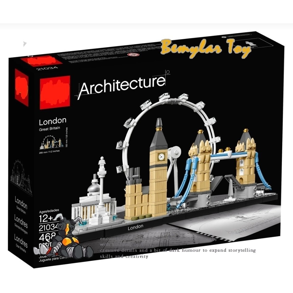 Bemular Hobby BM1X เข้ากันได้กับสถาปัตยกรรม 21034 London Building blocks EQ1