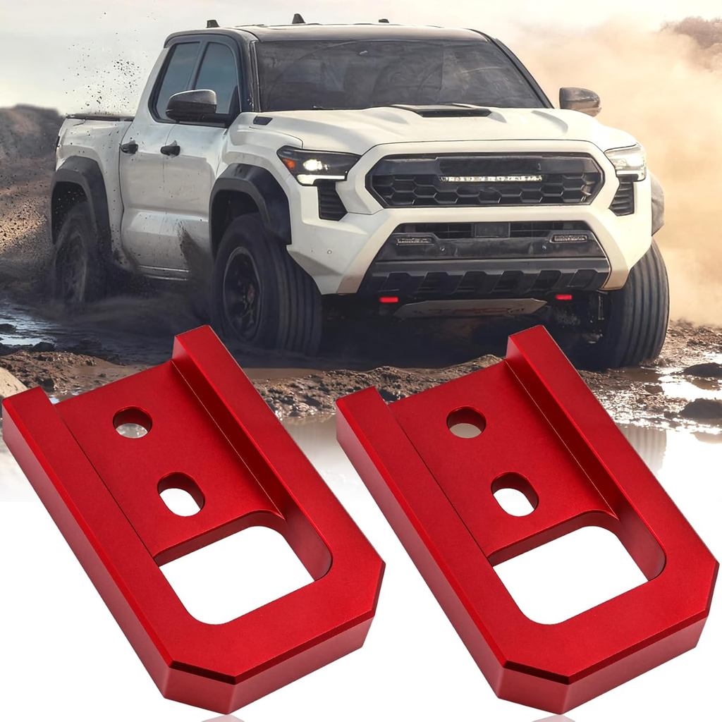 Modoo Tow Hooks for Toyota Tacoma 2024 2025/4Runner 2025, Anodized Finish Aluminum Alloy Accessories