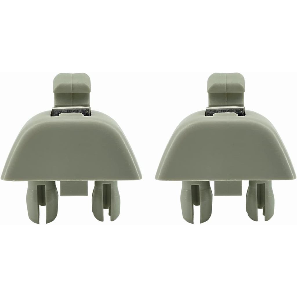 2pcs Grey Sun Visor Hook Clip Compatible with 2012-2015 VW Volkswagen Passat Replace 6R0-857-561-Y20