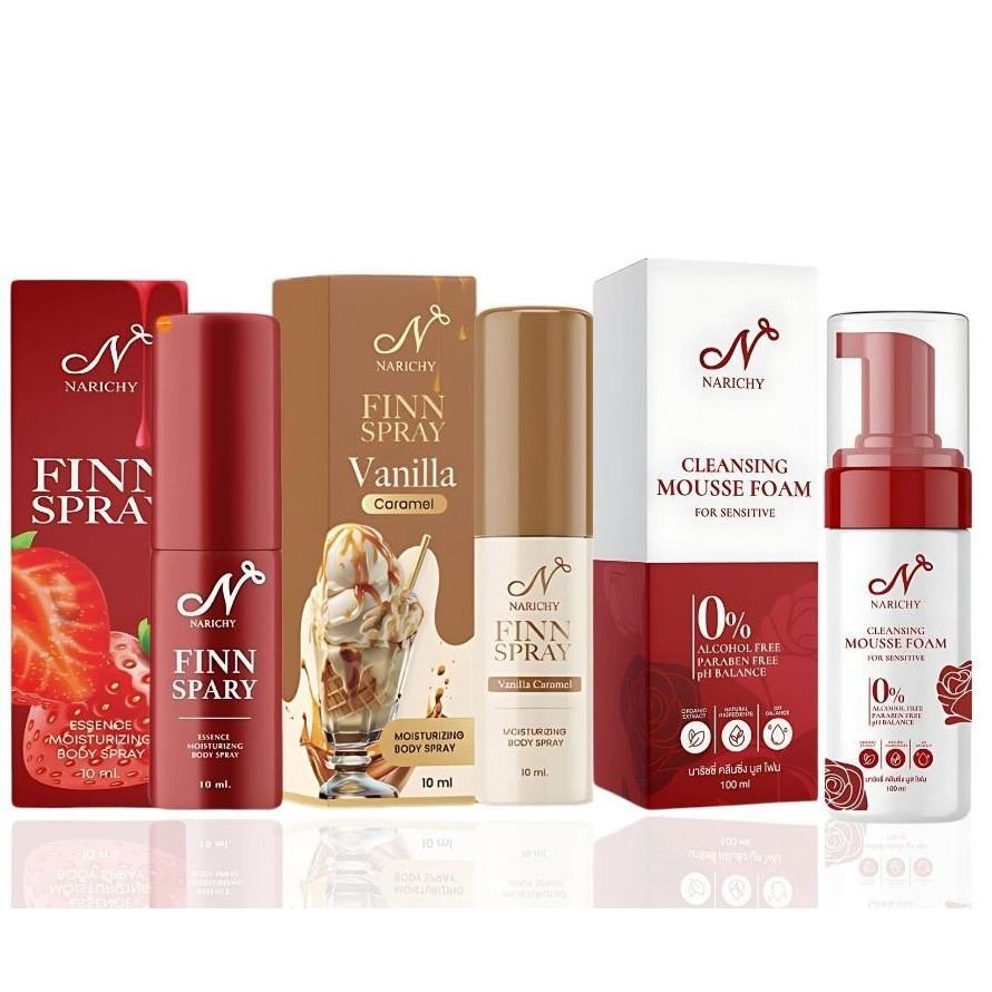 NARICHY FINN นาริชชี่ฟิน สเปรย์ สเปรย์นาริชชี่ มูสโฟมนาริชชี่ ทำความสะอาดจุดซ่อนเร้น ลดกลิ่นอับ