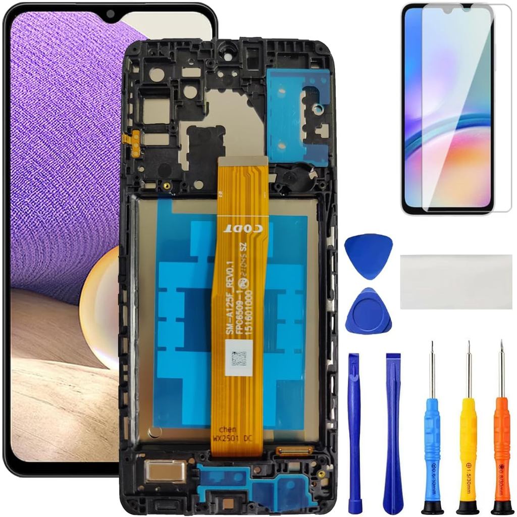 for Samsung Galaxy A32 5G Screen Replacement with Frame for Samsung A32 A326u A326b A326a A326w S326