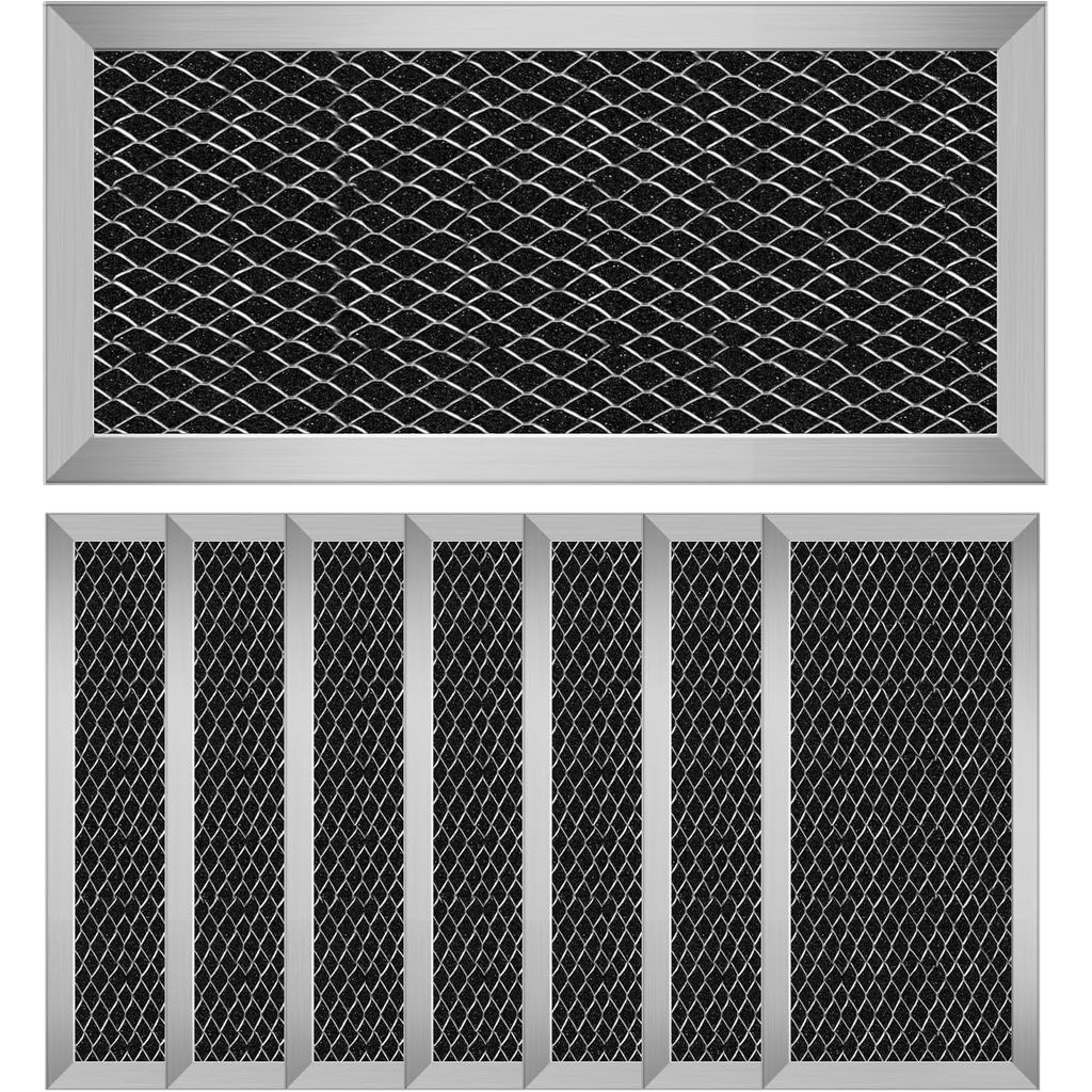 8Pcs Microwave Charcoal Filter Replacement for GE JX81H WB02X10956, Microwave Filter Replacement 8.6